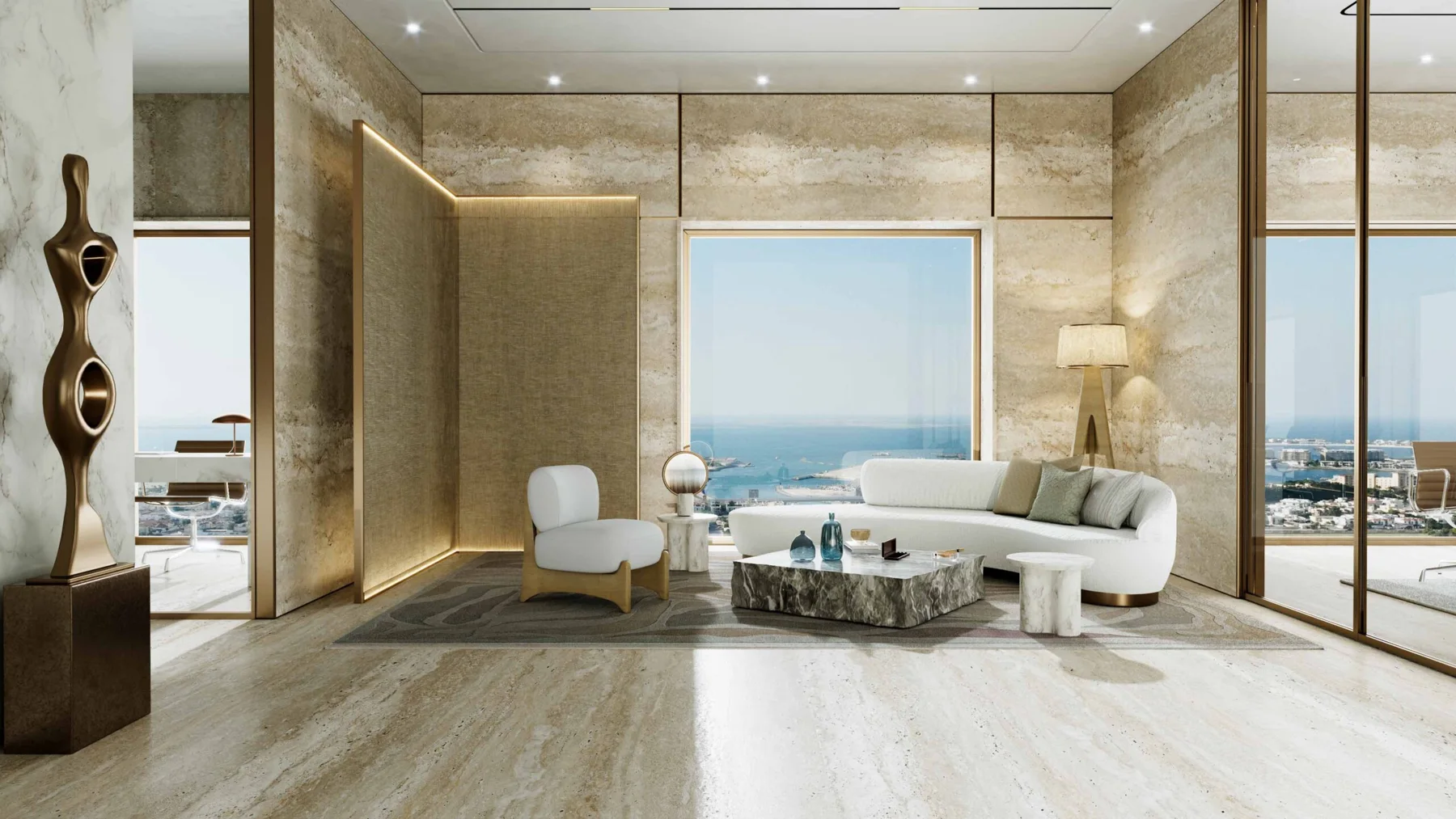 AHS Tower executive lounge, official render