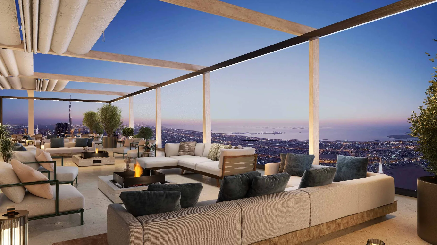 AHS Tower rooftop terrace, official render
