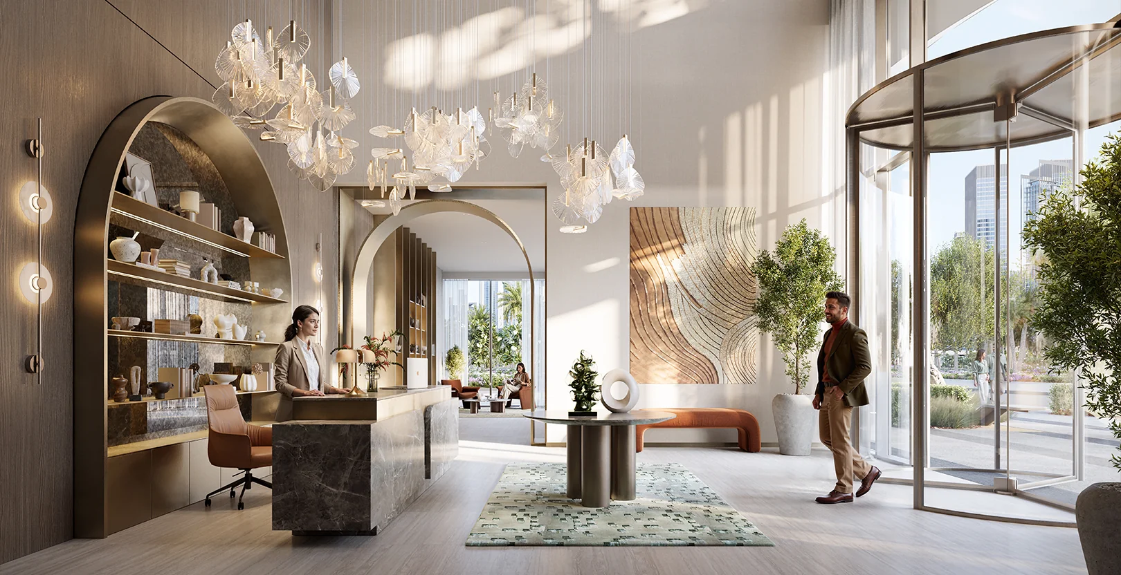Avarra by Palace at Business Bay exterior tower render by Emaar