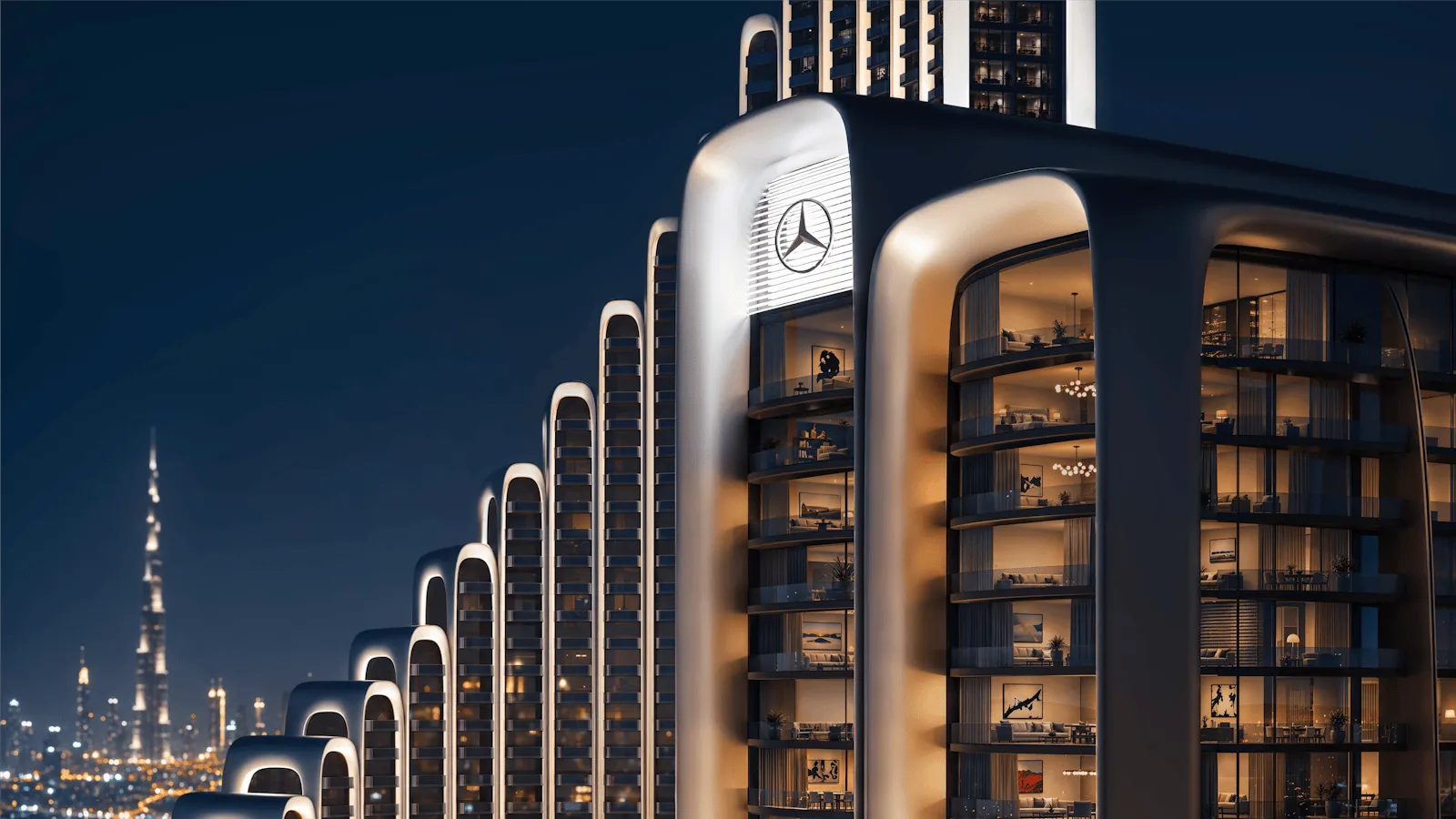 Binghatti Vision Iconic masterplan footer render Mercedes-Benz Places Binghatti City