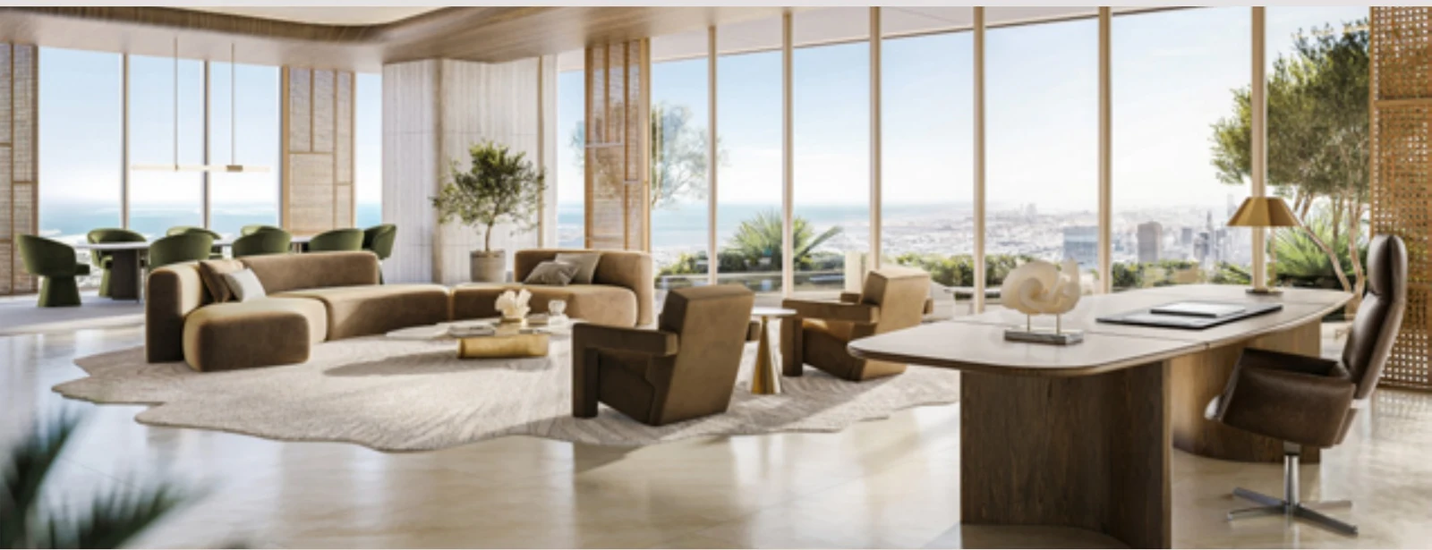 Grade A office interior at Christian A. Rockefeller Business Tower