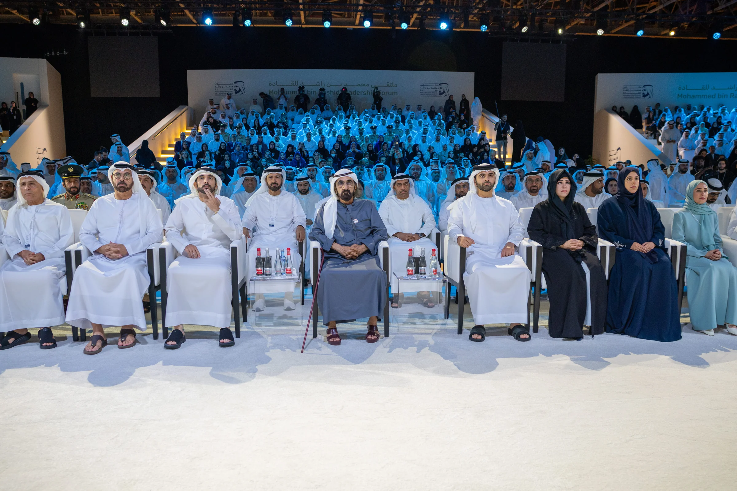 Sheikh Mohammed bin Rashid Al Maktoum at the Mohammed bin Rashid Leadership Forum at Dubai World Trade Centre