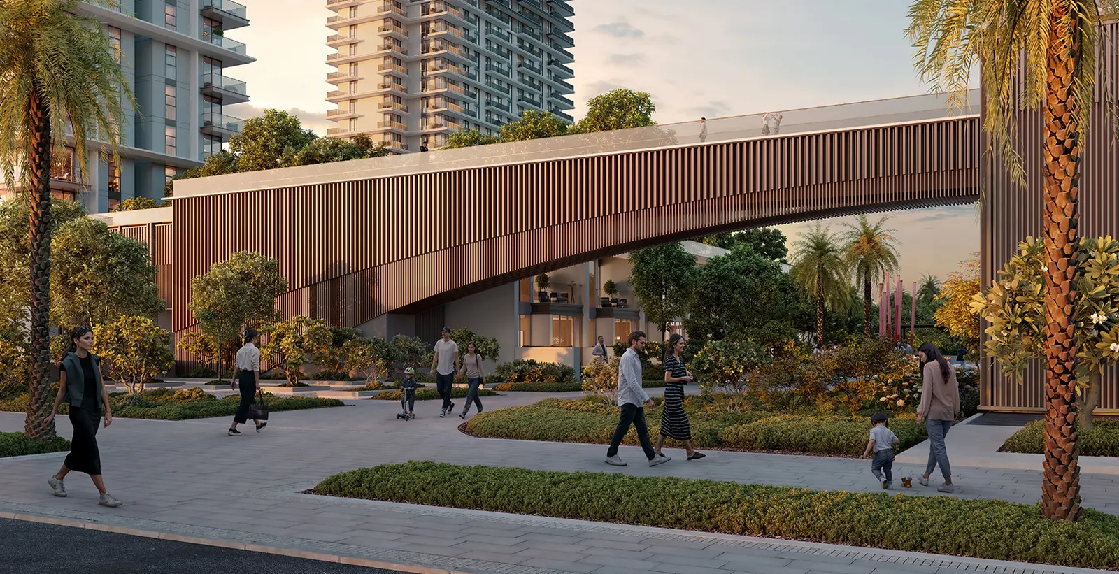 Palace Residences Hillside B Emaar exterior towers render