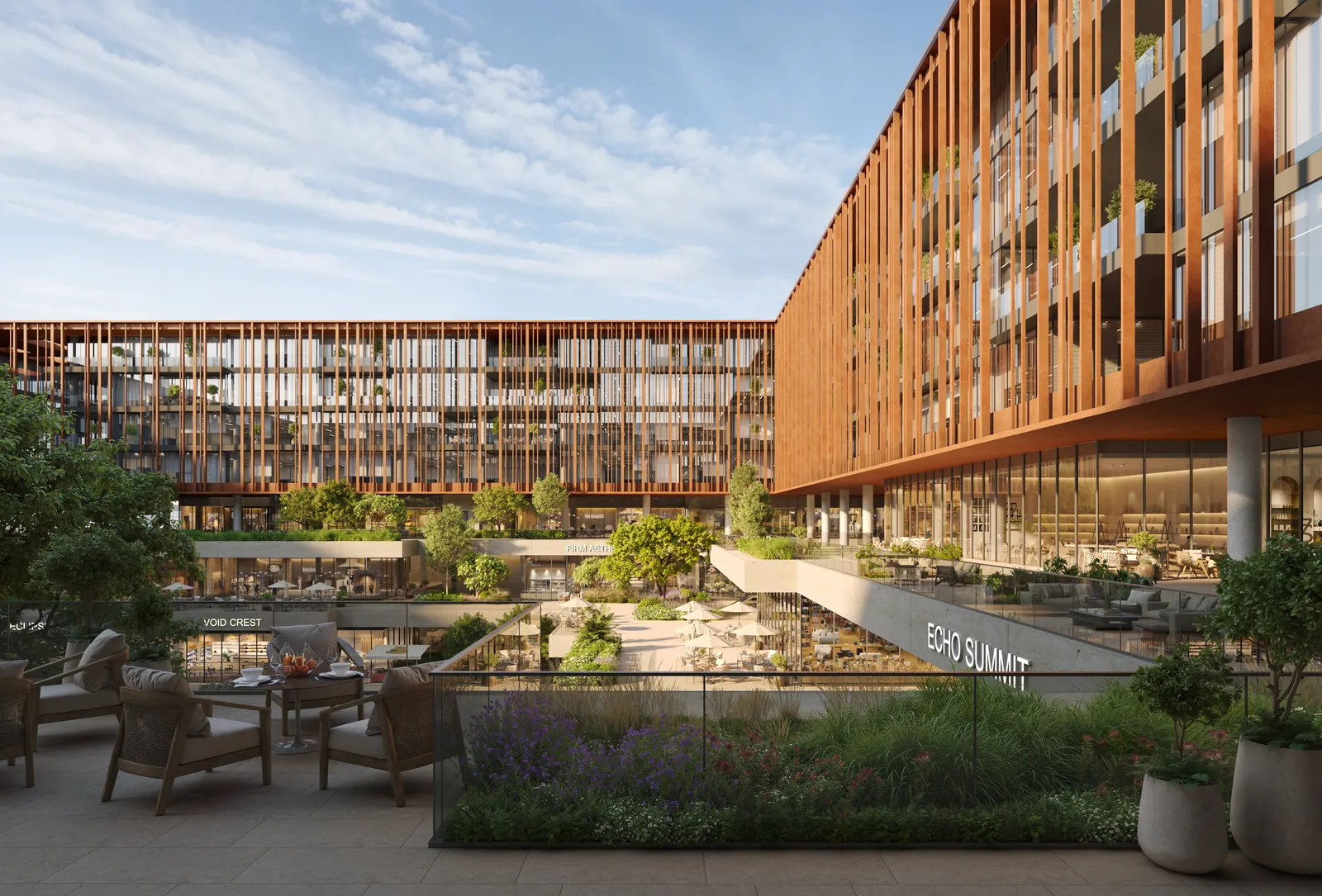 The Yards Plaza BEYOND retail levels amenity podium