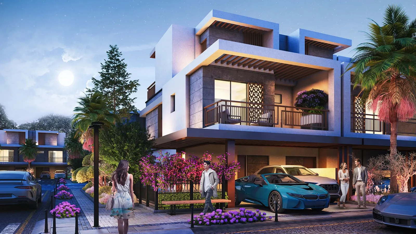 Violet 4 DAMAC Hills 2 townhouse community hero render